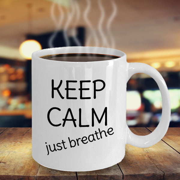 keep calm mug aid for panic attacks