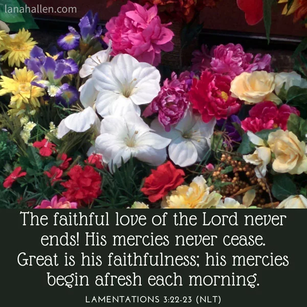 flowers and lamentations scripture for hope